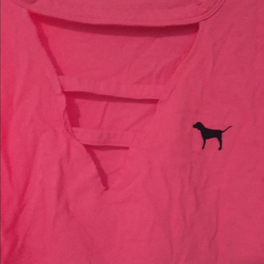 Pink large crop top